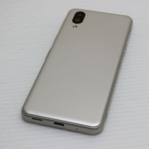 美品 SoftBank シンプルスマホ6 A201SH シャンパンゴールド スマホ 白