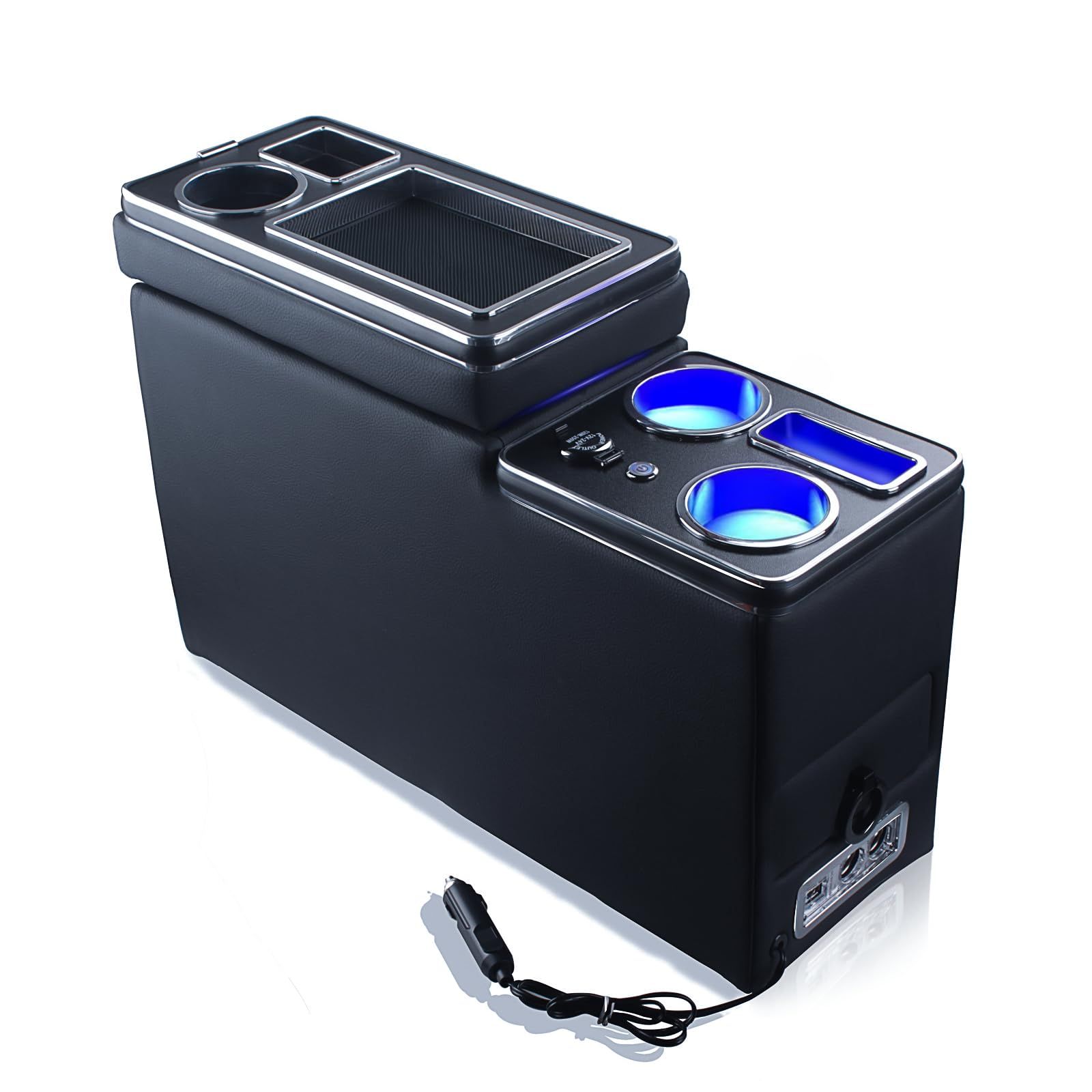R☆コンソールボックス アームレスト USBポート LED付き 大容量収納 R☆コンソールボックス アームレスト USBポート LED付き 大容量収納