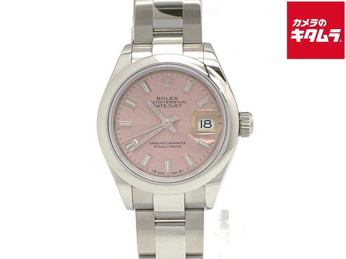 【中古】 【美品】 ロレックス(ROLEX) デイトジャスト 28 ピンク 279160 ステンレス OB