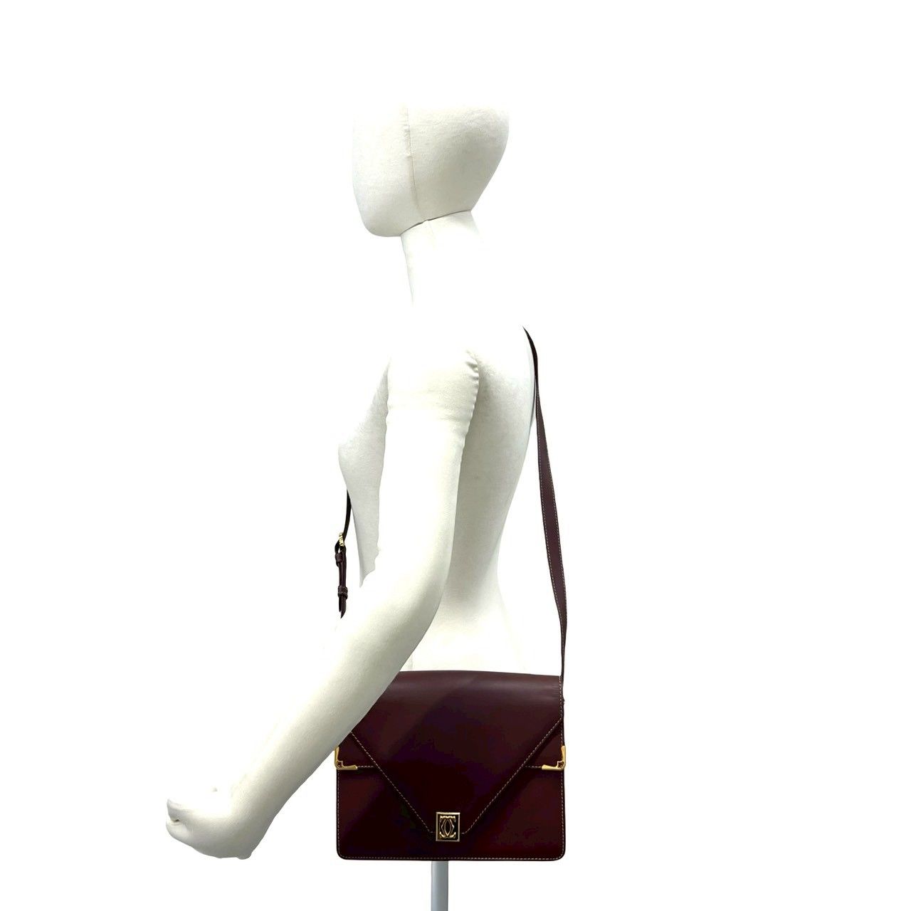 極 美品 CARTIER カルティエ ヴィンテージ マストライン ロゴ 金具