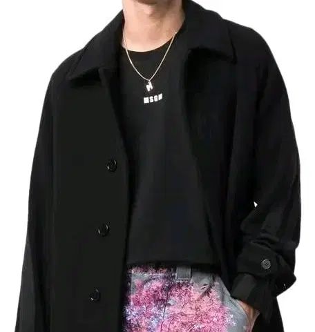 MSGM マイクロ ロゴ Tシャツ ブラック XL