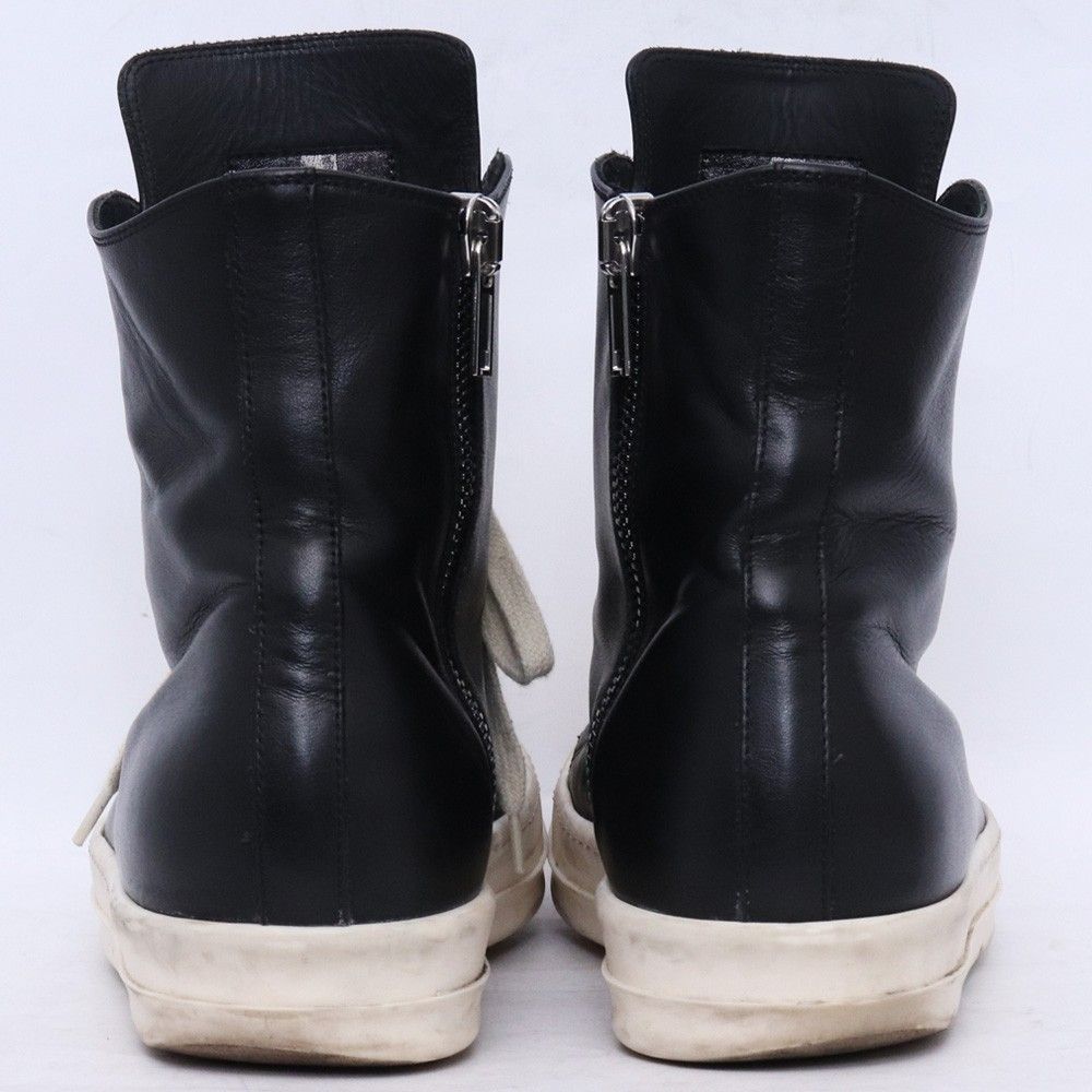 RICK OWENS ラモーンズ レザーハイカットスニーカー サイズ42 ブラック