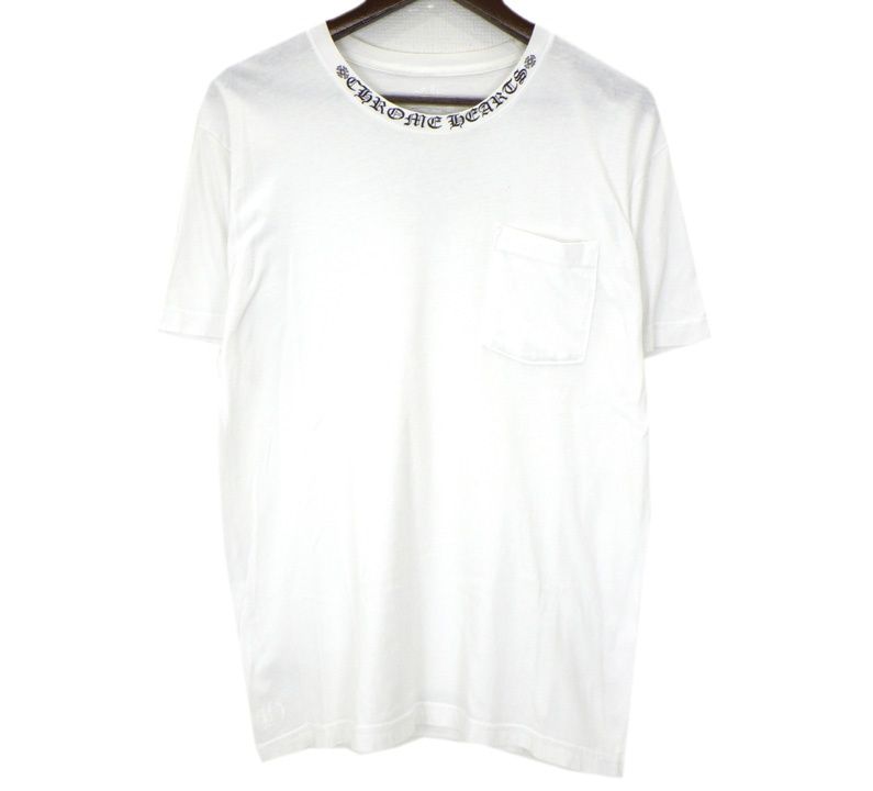 クロムハーツ CHROME HEARTS 【 CH T SHRT 】 ネックロゴ バック ホースシュー プリント 半袖 Tシャツ 51064