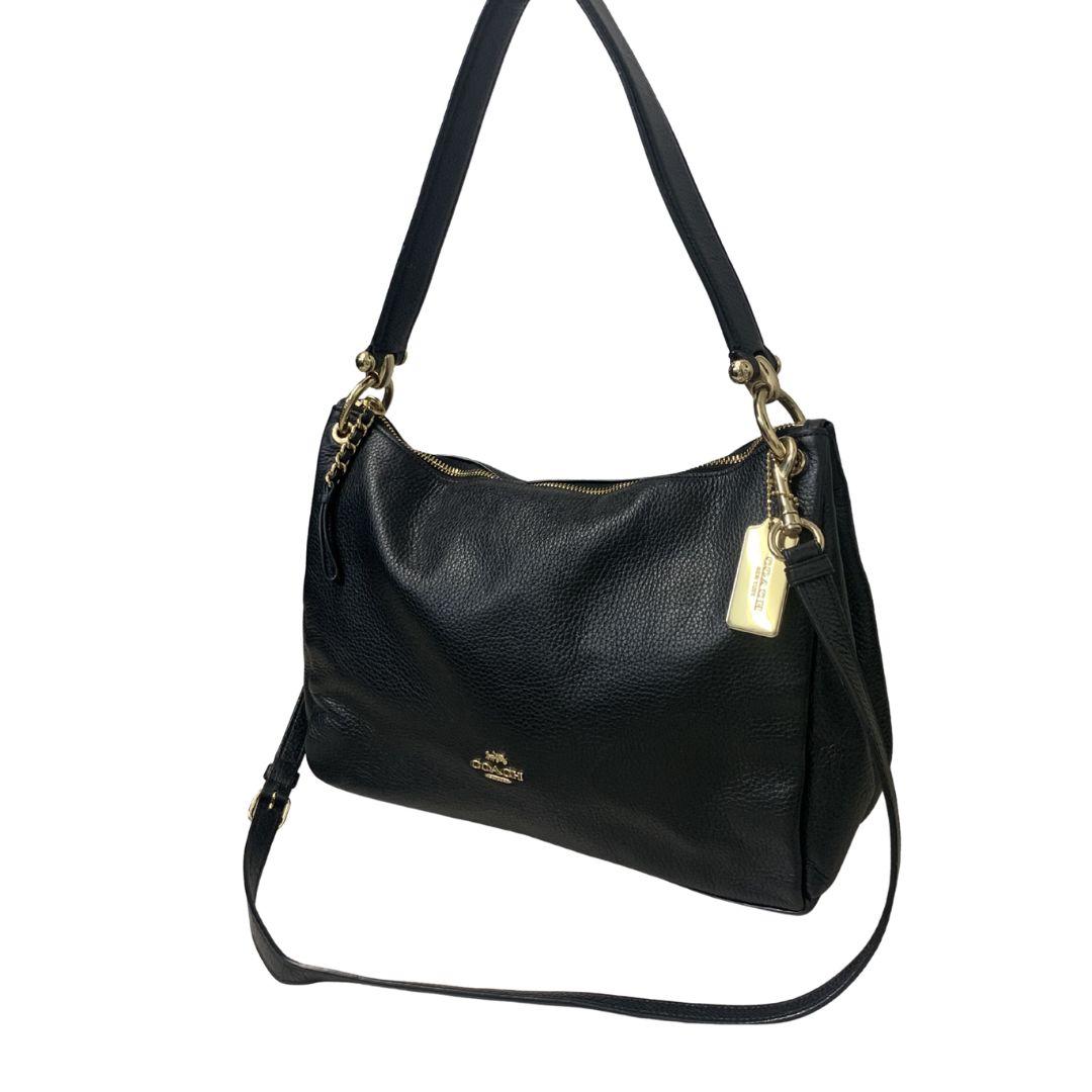 COACH コーチ Mia ミア F28966 2WAYバッグ シボ ぺブルドレザー 牛革