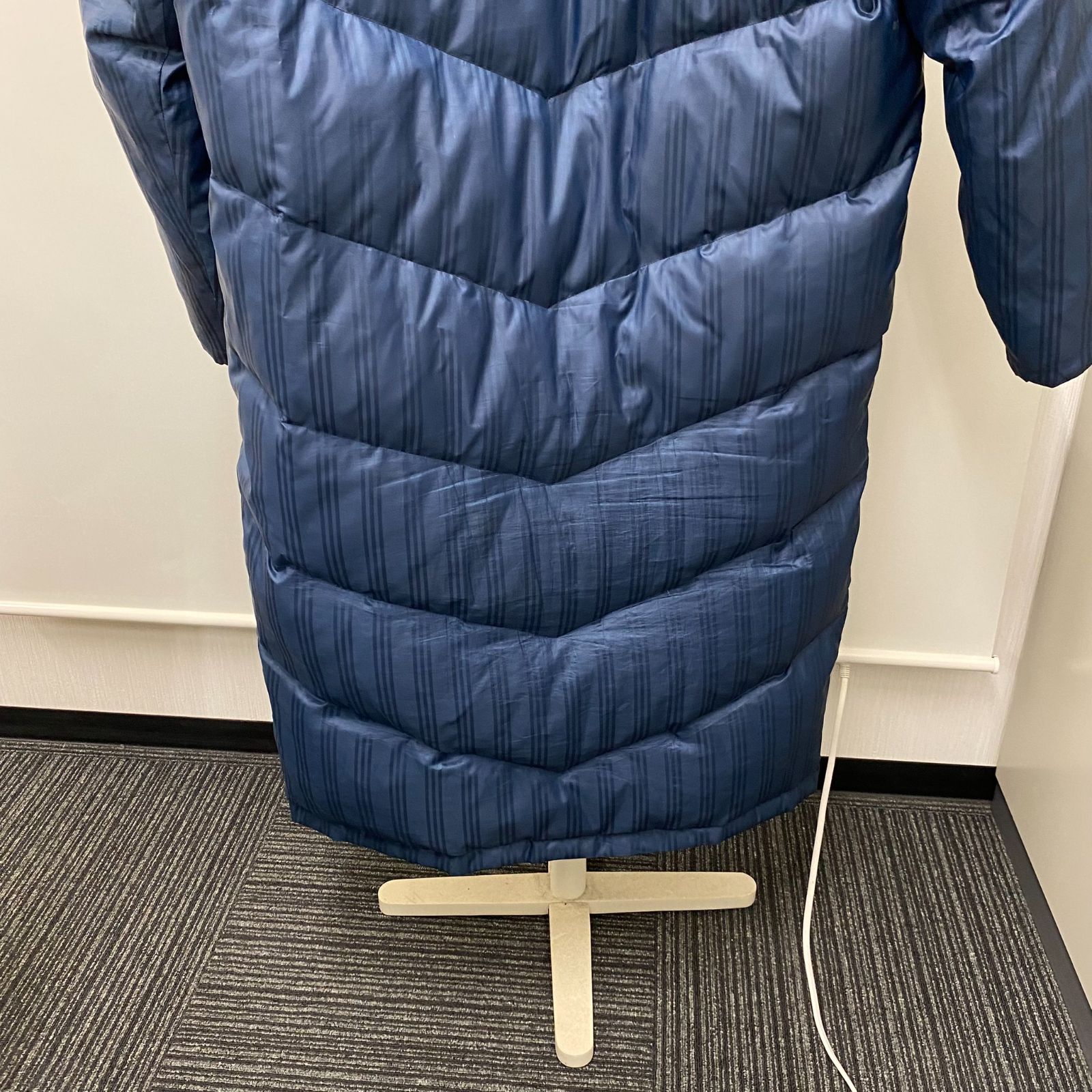 中古】adidas アディダス ロングダウンコート ベンチコート Lサイズ