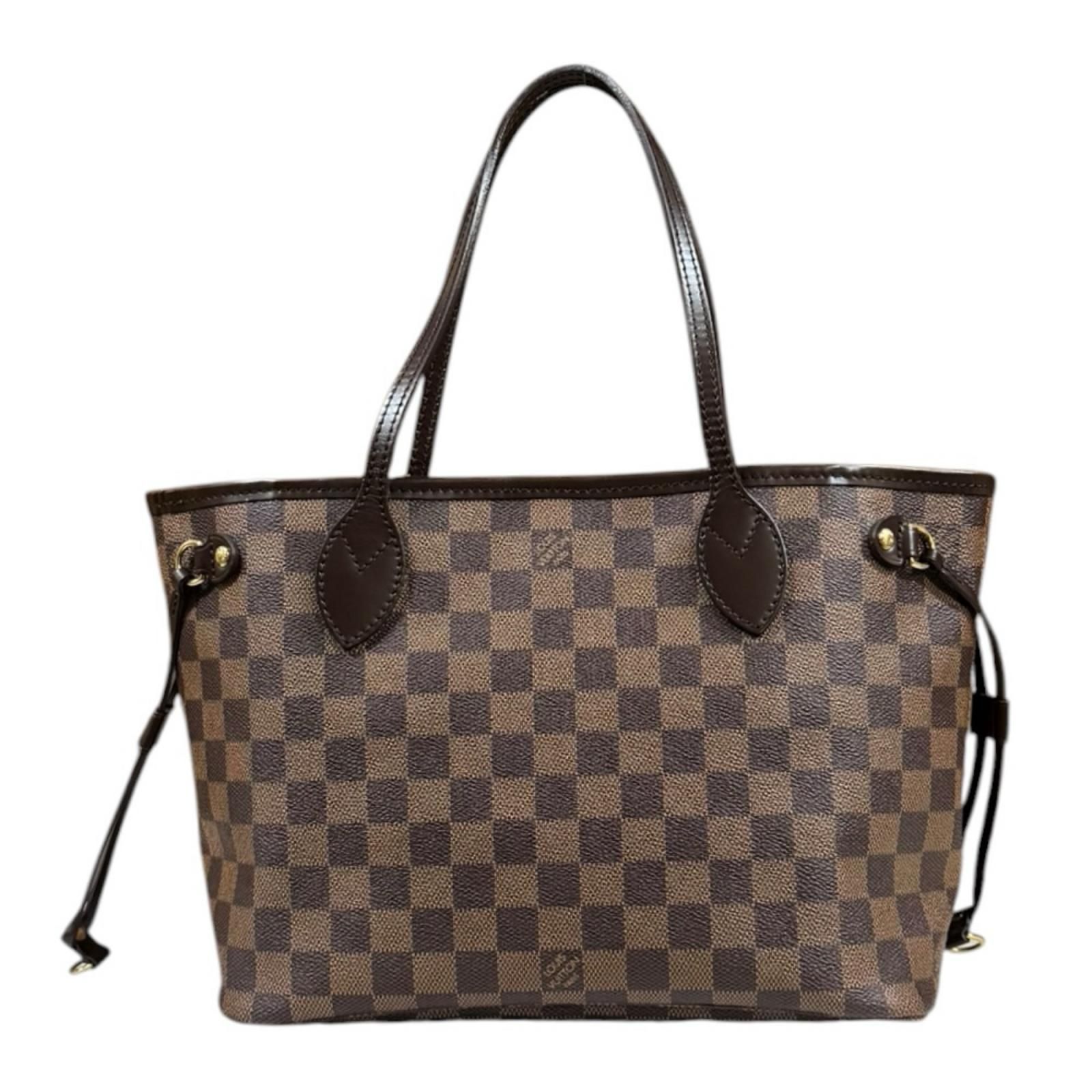 ルイヴィトン ネヴァーフルPM ダミエ トートバッグ ダミエキャンバス N51109 ブラウン レディース LOUIS VUITTON 中古 ルイヴィトン ルイ ヴィトン