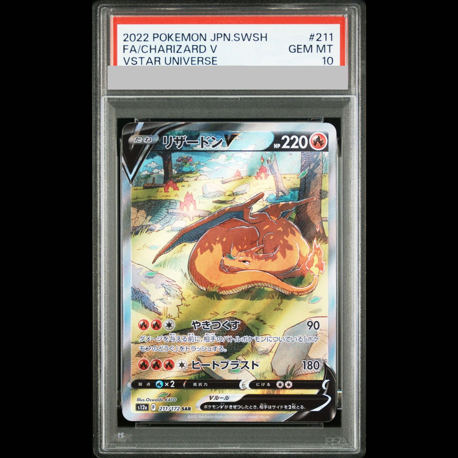 PSA10】リザードンV SAR 211/172 1枚 - メルカリ