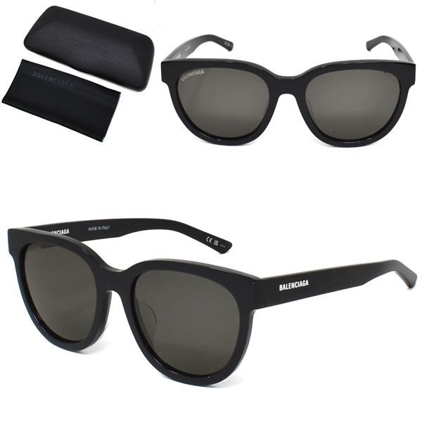 バレンシアガ サングラス BALENCIAGA BB0077SK-001 サングラス アジアンフィット メンズ レディース ユニセックス ブラック グレー