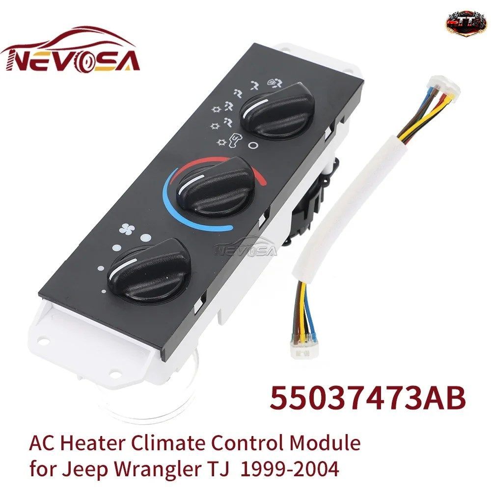 エアコン付きジープ ラングラー TJ 1999-2004 1セット HVAC ヒーター ヒート コントロール パネル ブロワー モーター スイッチ クライメー