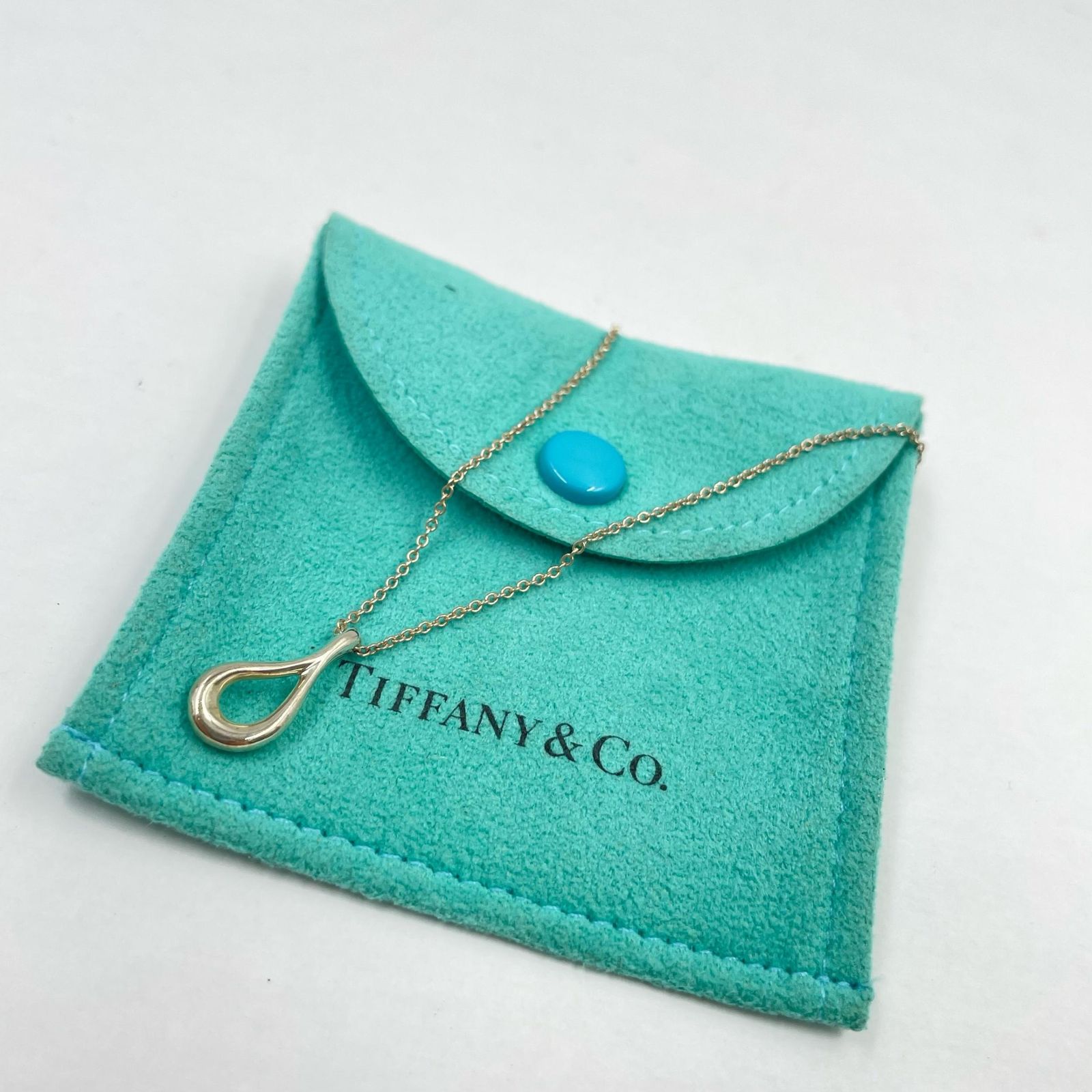 TIFFANY&Co. ティファニー オープンティアドロップ 925ネックレス レディース シルバー925 中古