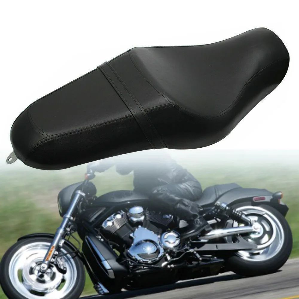 MOTORCYCLE DRIVER PASSENGER CUSHION SADDLE SEAT TWO-UP SEAT HARLEY SPORTSTER XL883 N XL1200 N IRON 48 72