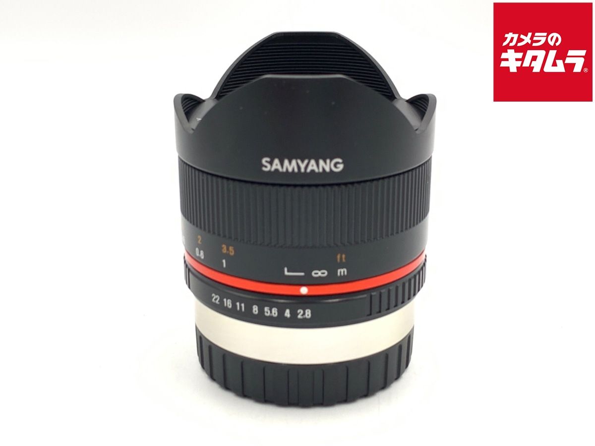 【中古】 【良品】 サムヤン 8mm F2.8 UMC FISH-EYE II フジフイルムX ブラック