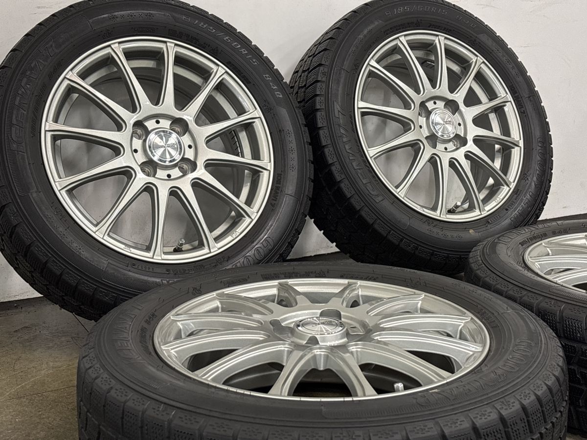 美品】ウェッズ RAVRION LUMIERE 15in 5.5J +42 PCD100 グッドイヤー