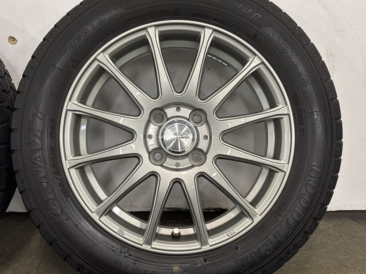 美品】ウェッズ RAVRION LUMIERE 15in 5.5J +42 PCD100 グッドイヤー