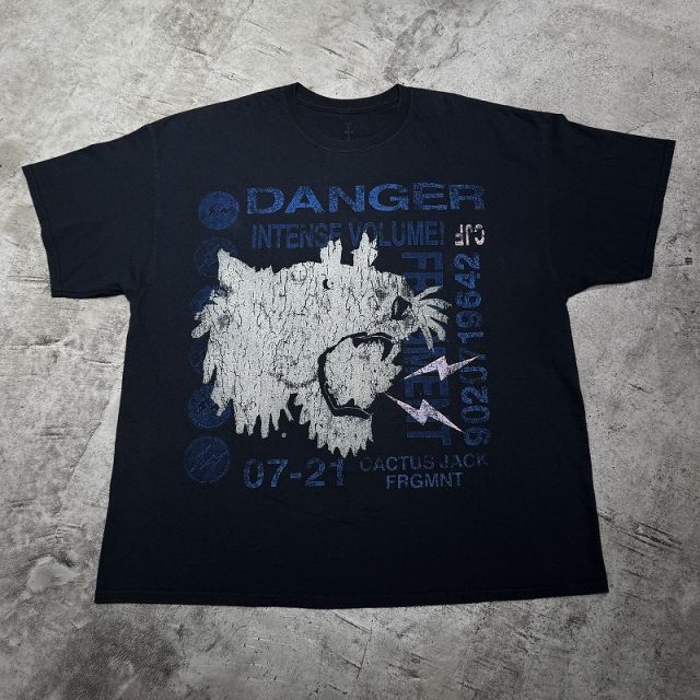 CACTUS JACK FOR FRAGMENT DANGER TEE XLサイズ カクタスジャック フカクタスジャック フォー フラグメント デンジャー 藤原ヒロシ トラビス Travis Scott 半袖Tシャツ 心斎橋店