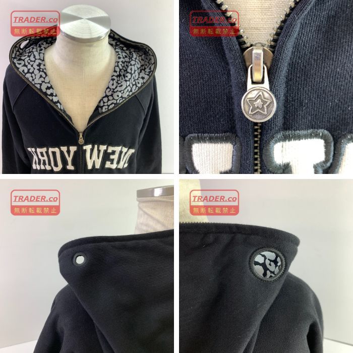 04w7238▽※【中古】STAR TEAM NEW YORK フルジップパーカーstarteam