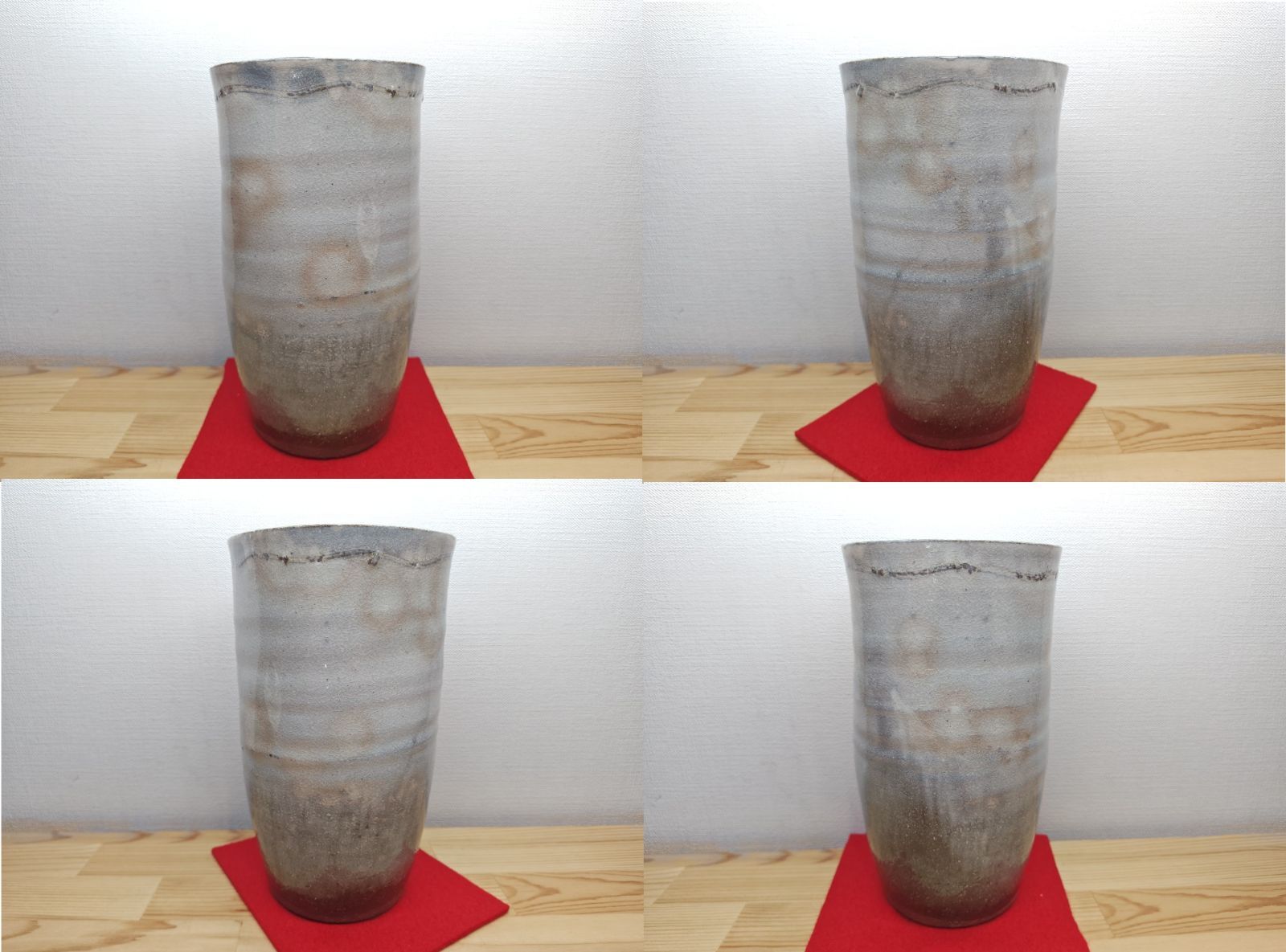 【逢絢亭・中古品】茶道具 水指 細水指 萩焼 四方形 裏千家 １５代家元 鵬雲斎大宗匠書付 １２代 田原陶兵衛 共箱入り