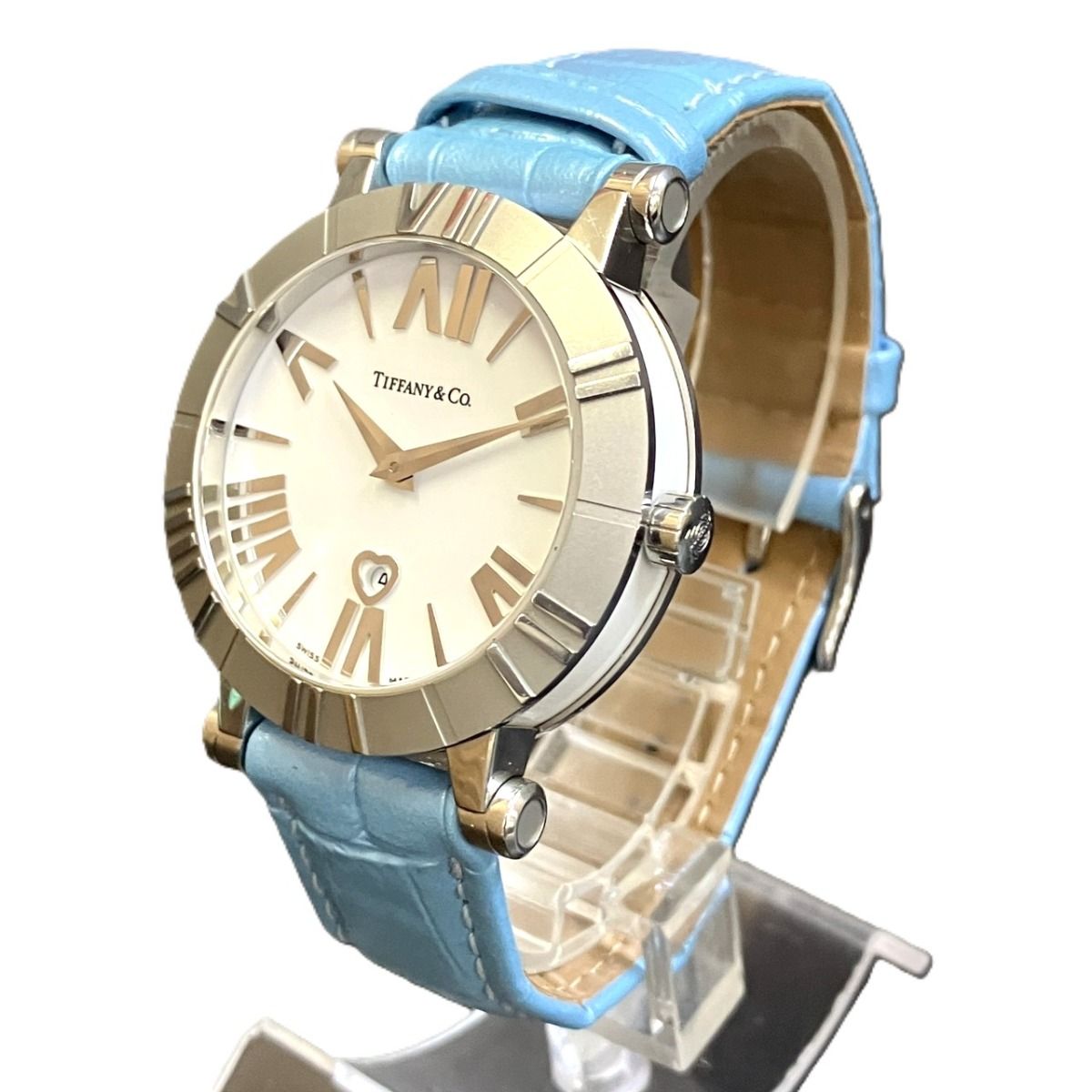 ティファニー TIFFANY&Co. アトラス 腕時計 総重量約61g SS 本革 
