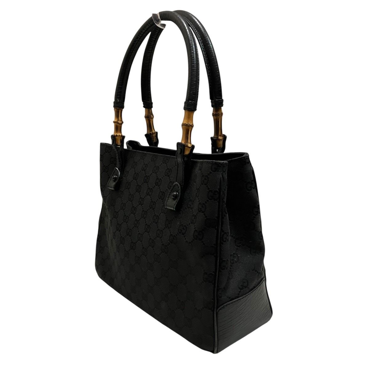 グッチ GUCCI GGキャンバス トートバッグ キャンバス バンブー 112526