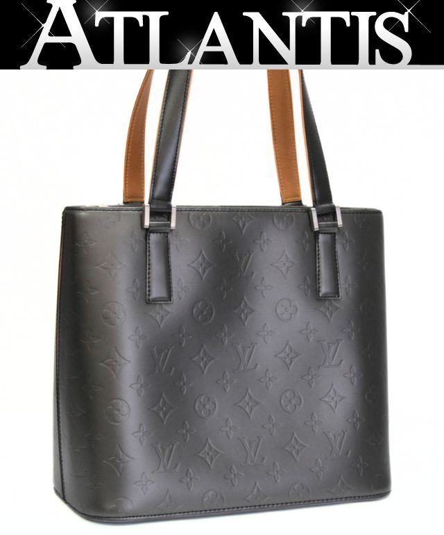 LOUIS VUITTON ルイヴィトン ストックトン トートバッグ モノグラムマット 黒 M55112 【74950】