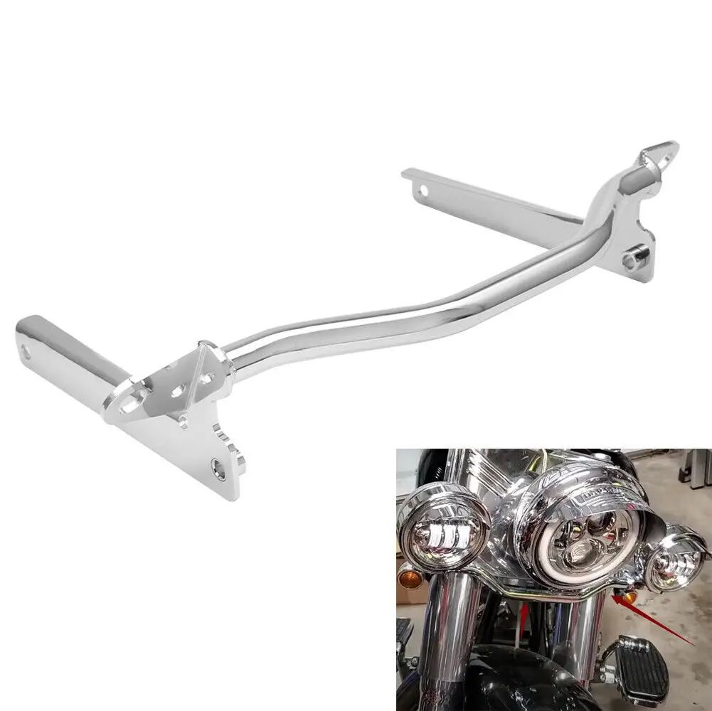 MOTORCYCLE PASSING LAMP LIGHT BAR MOUNT HARLEY HERITAGE SOFTAIL FATBOY FLSTF HERITAGE 2002-2015 - 17