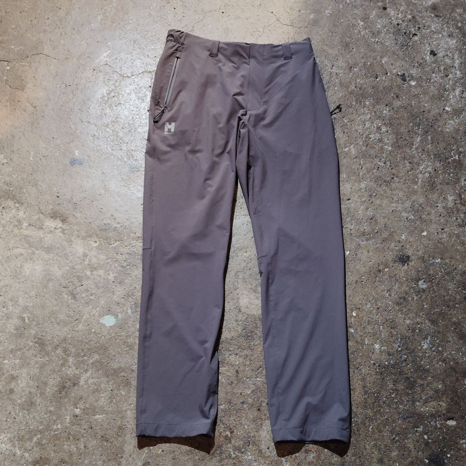 MILLET トレックソリッドナイロンパンツ L グレー ミレー