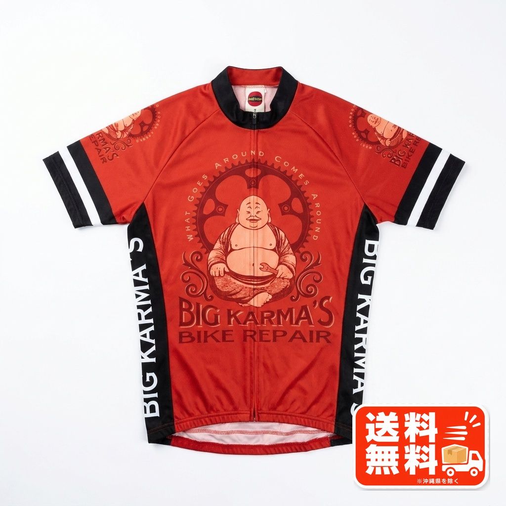World Jerseys ワールドジャージ サイクルジャージ レッド Mサイズ ASSOS風