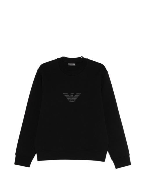 EMPORIO ARMANI ロゴ コットン スウェットシャツ 送料無料