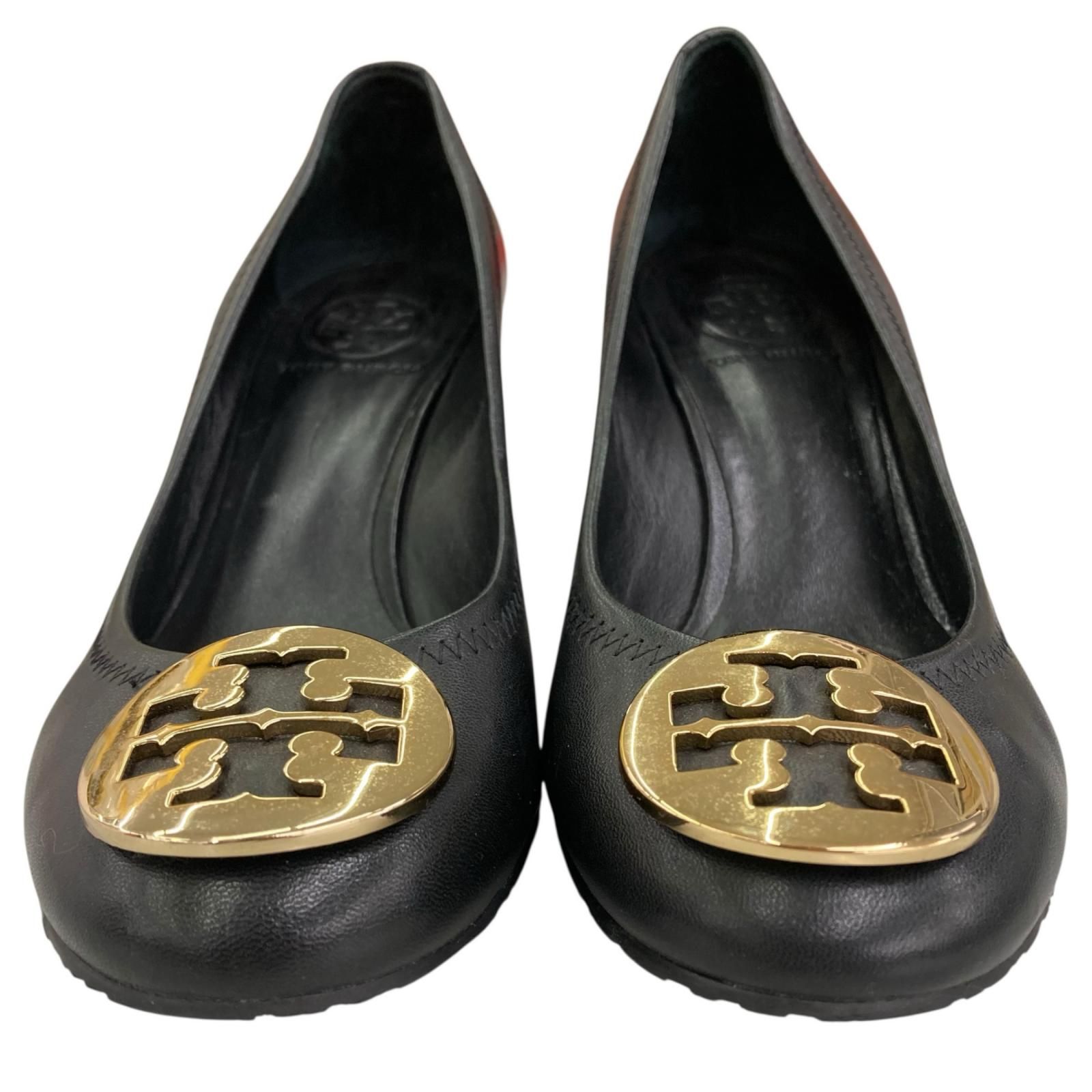 186005 現状品 Tory Burch トリーバーチ パンプス 24cm ブラック