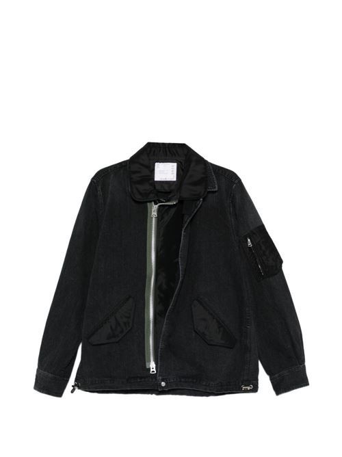 SACAI デニム＆ナイロンジャケット 送料無料