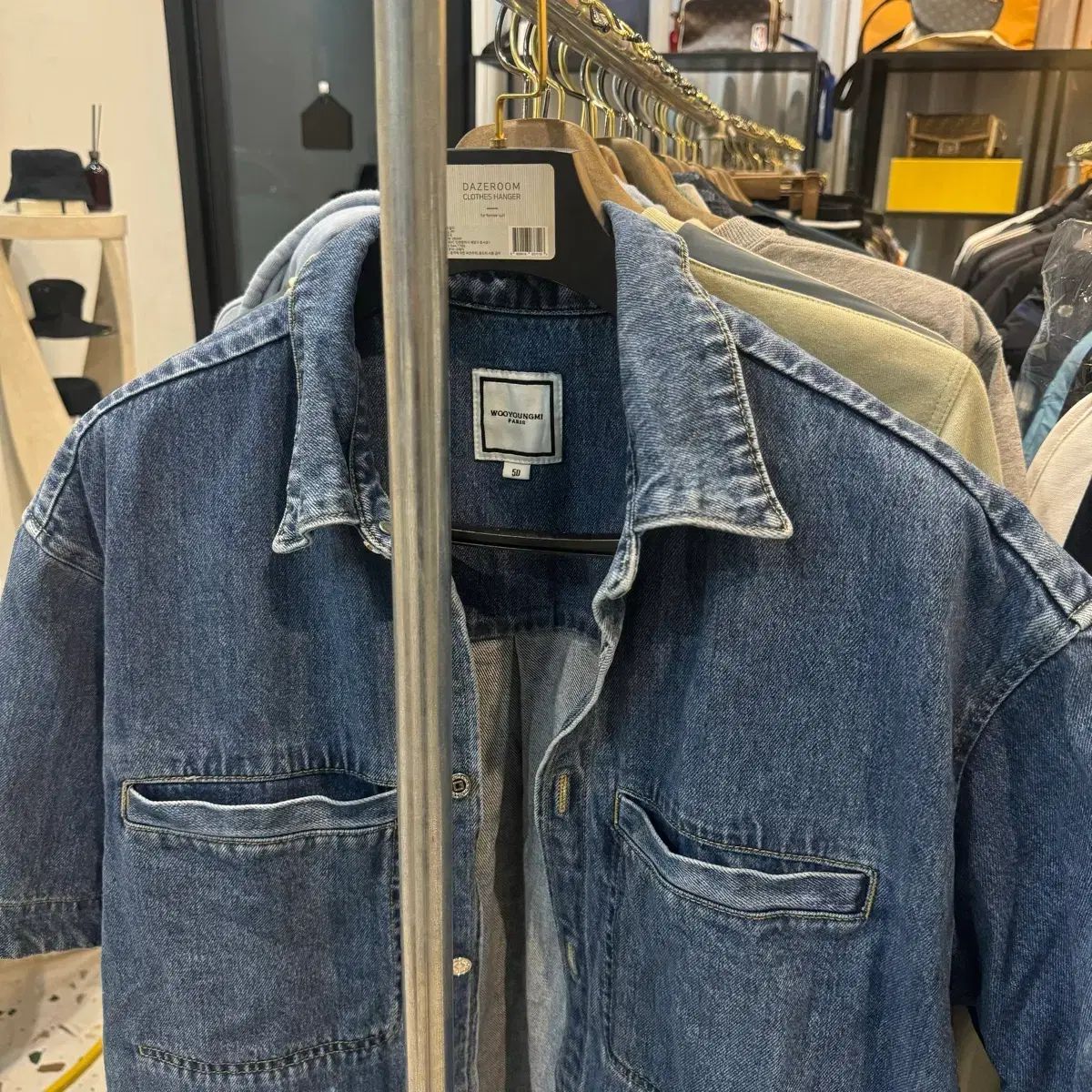 正規品 / 50 size 23ss ウーヨンミ (WOOYOUNGMI) WYM デニム 半袖 