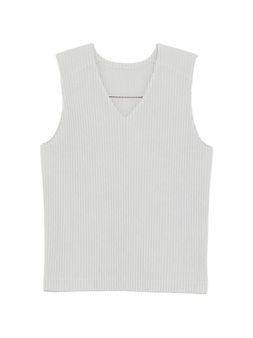 HOMME PLISSE' ISSEY MIYAKE プリーツ V ネック トップス 送料無料