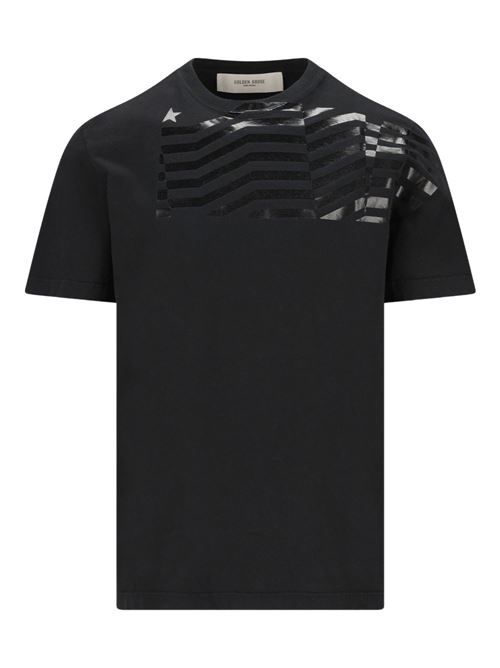GOLDEN GOOSE プリントコットン Tシャツ 送料無料