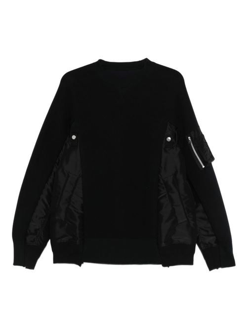 SACAI コットンブレンドセーター 送料無料