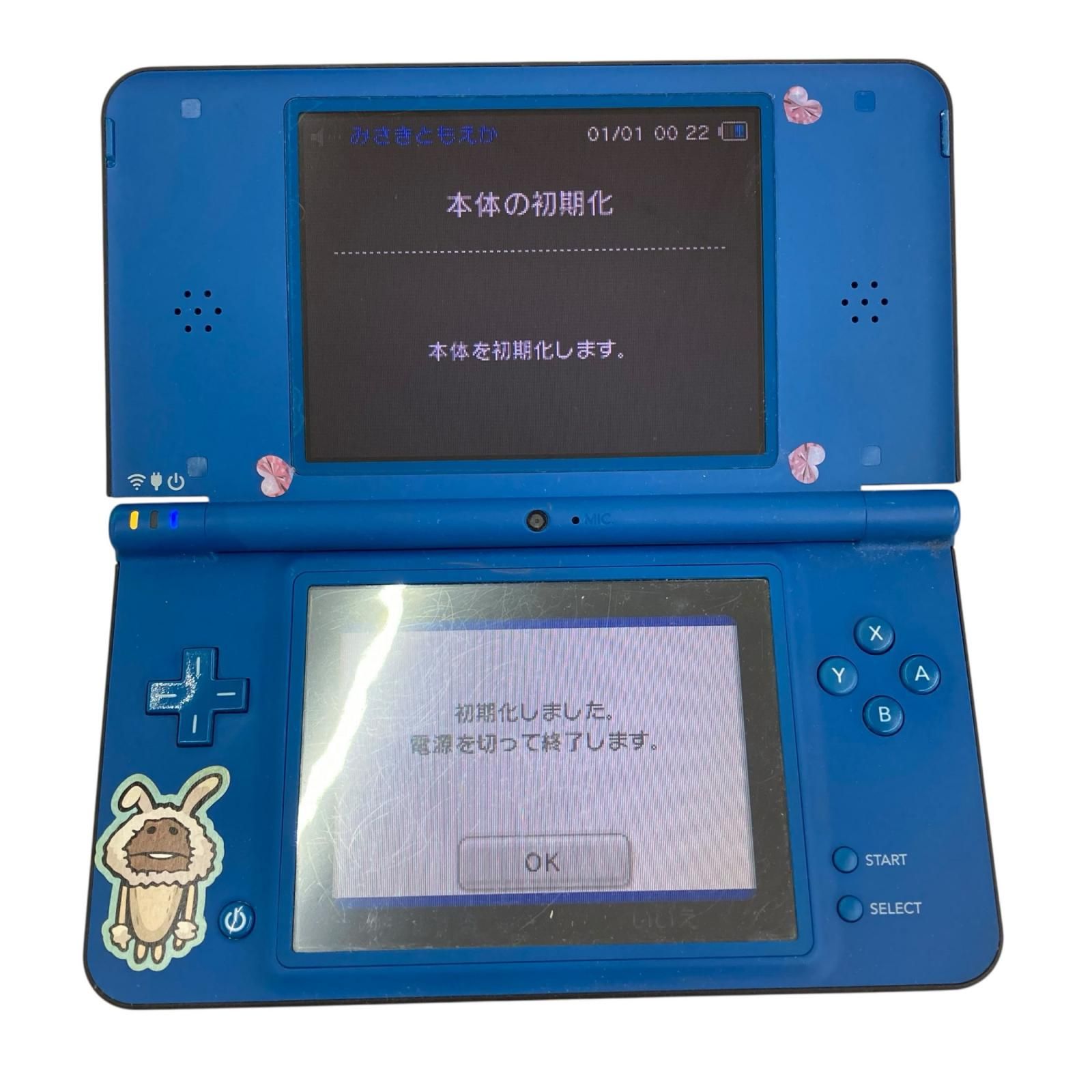 186000 Nintendo 任天堂 ニンテンドウ ニンテンドーDSi LL UTL-001 ブルー 本体 初期化済み