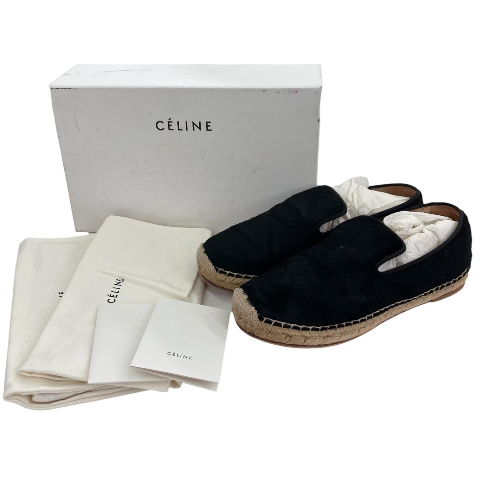 186005 現状品 CELINE セリーヌ スリッポン ブラック - メルカリ