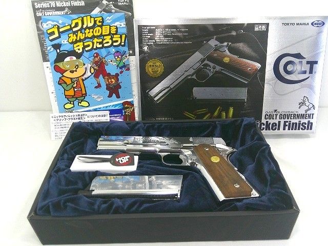 26g-676x【中古】TOKYO MARUI 東京ﾏﾙｲ　GAS BLOWBACK　COLT GOVERMENT　Series'70 Nickel Finish ｶﾞｽｶﾞﾝ　ASGK