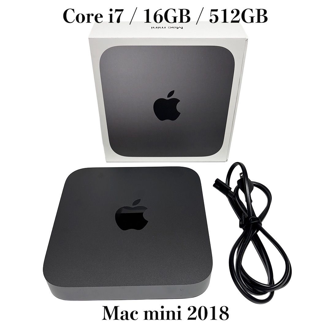 Mac mini 2018 Core i7 16GB 512GB SSD 中古 - メルカリ