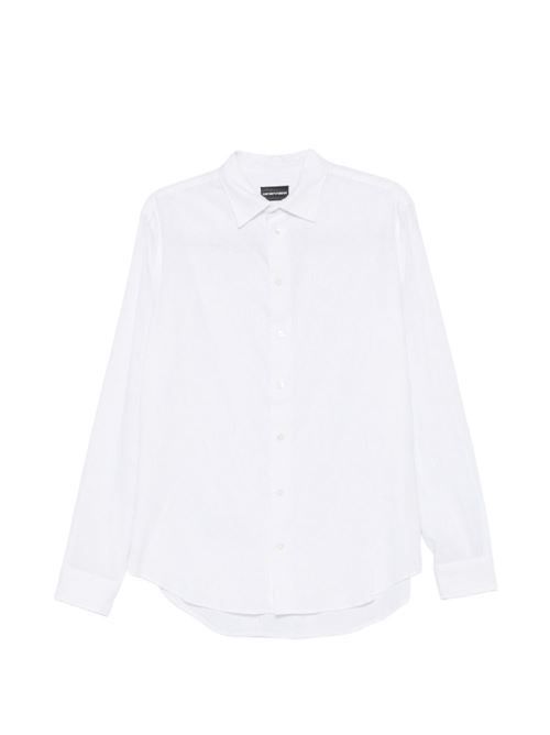 EMPORIO ARMANI リネンブレンドシャツ 送料無料