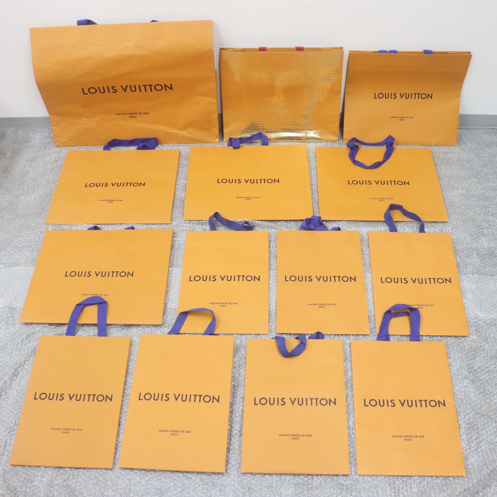 美品✨ルイヴィトン靴箱5個+保存袋15枚+リボン+ショップ袋 ITXMO5AFSDMI LOUIS VUITTON ルイヴィトン BOX ショッパー 純正 リボン