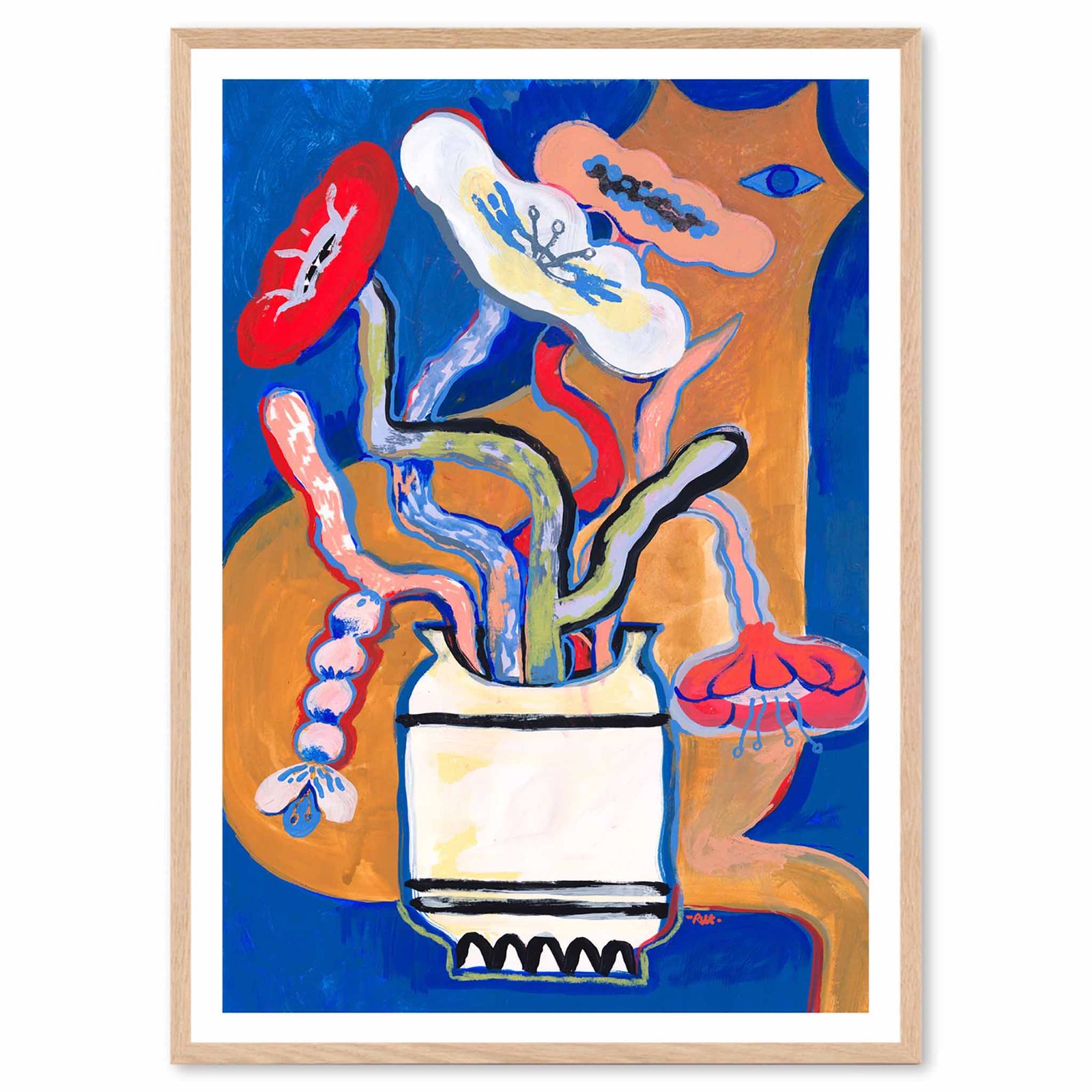 The Poster Club アートポスター 50×70cm Cat Cat ポスタークラブ 北欧雑貨 デンマーク製/124x17599-50x70