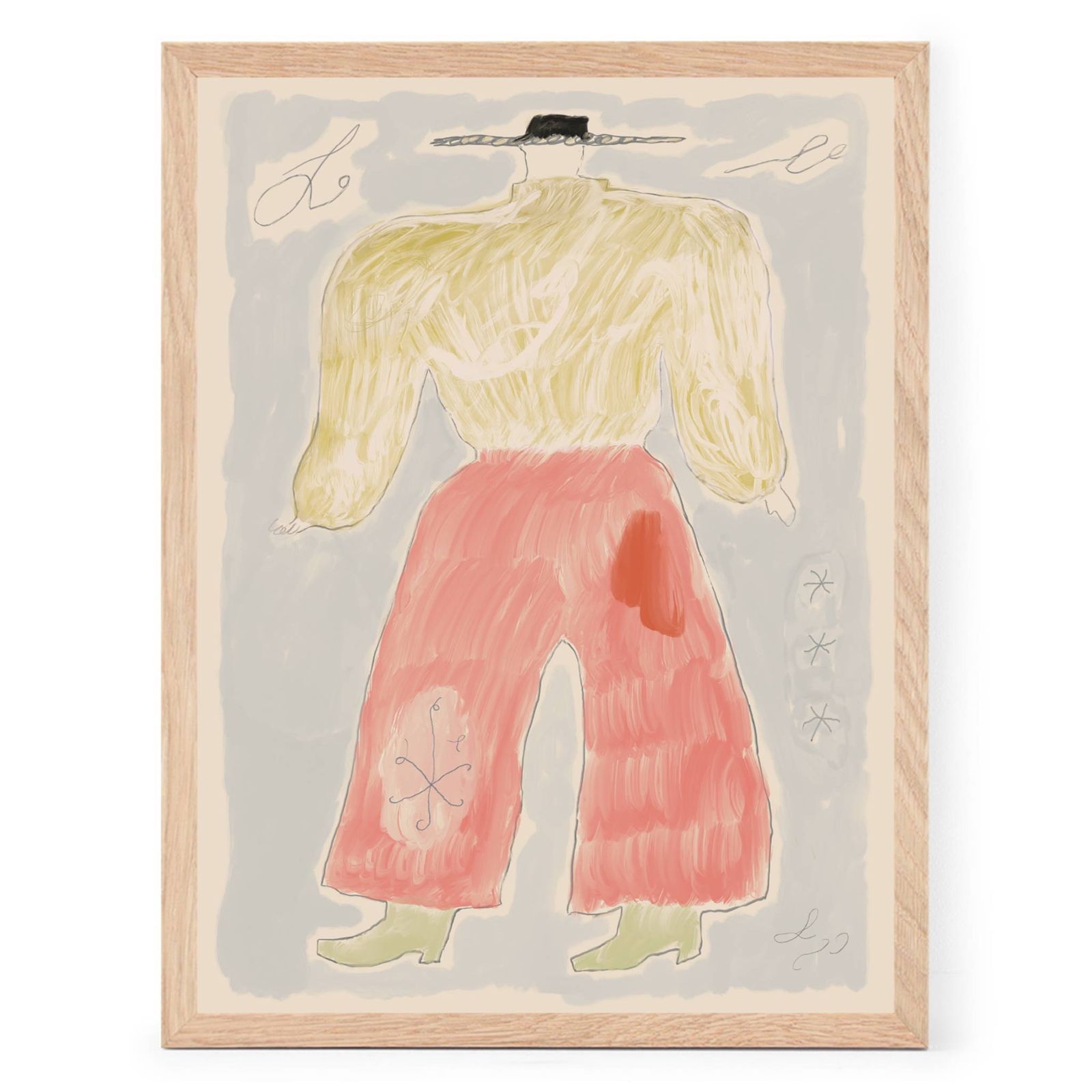 The Poster Club アートポスター 30×40cm Sam Peach ポスタークラブ 北欧雑貨  デンマーク製&frasl;124x17608-30x40
