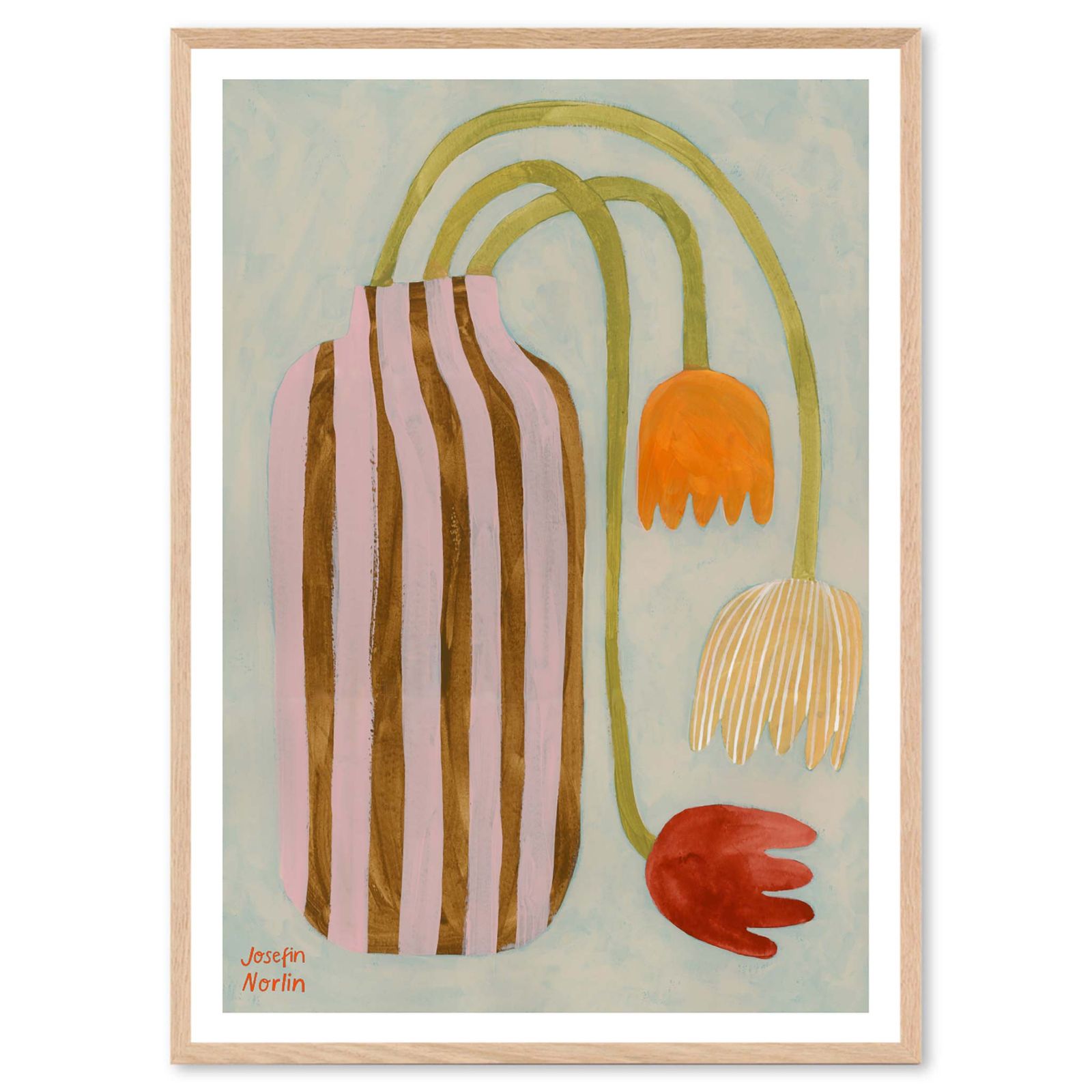 The Poster Club アートポスター 50×70cm Fallen Tulips ポスタークラブ 北欧雑貨/124x17802-50x70