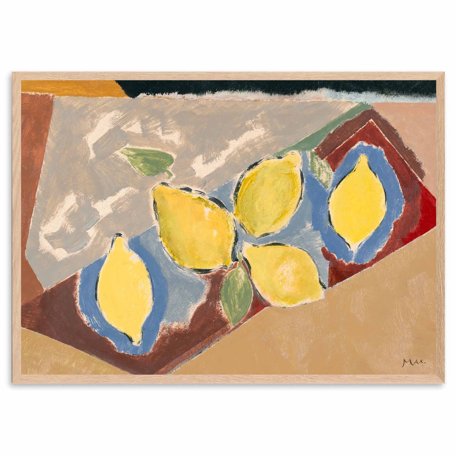 The Poster Club アートポスター 50×70cm Citrons ポスタークラブ 北欧雑貨 デンマーク製/124x17810-50x70
