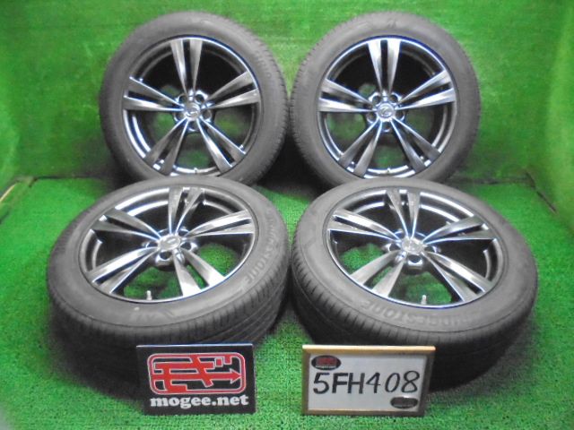 5FH408 D8 送料無料 2023年製 235/55R20 ブリヂストン ALENZA 001 夏タイヤ+レアマイスターアルミホイール4本セット レクサスRX