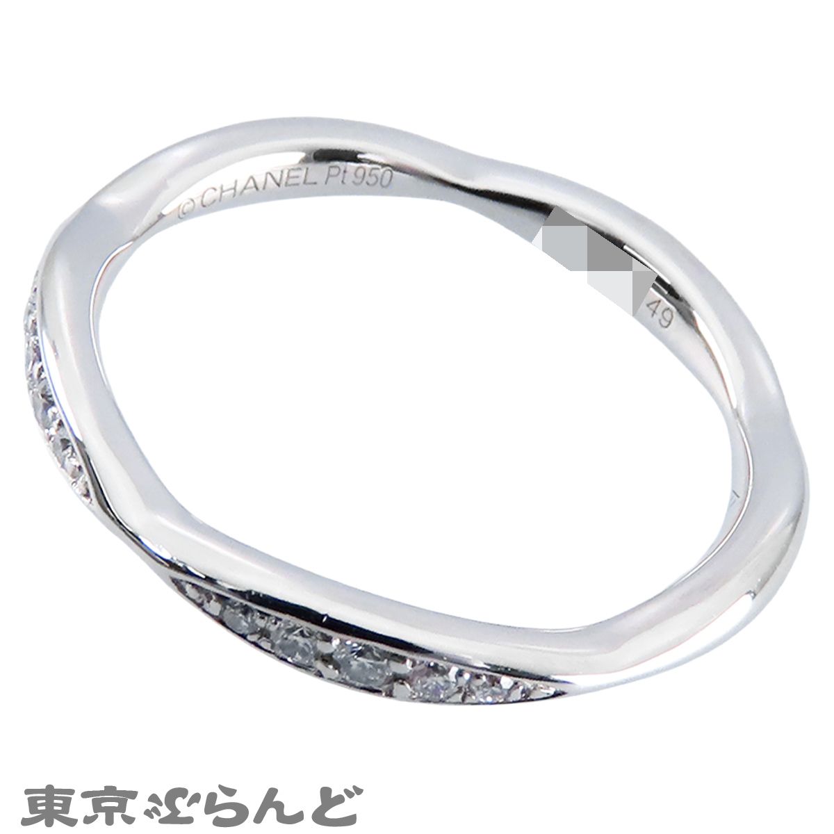 シャネル CHANEL カメリアリング J10835 プラチナ Pt950 ダイヤモンド