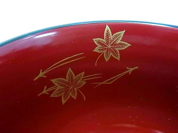 □新品□未使用□ 会津塗 うるし塗 竹峯 合成漆器 紅葉蒔絵 汁椀 食器