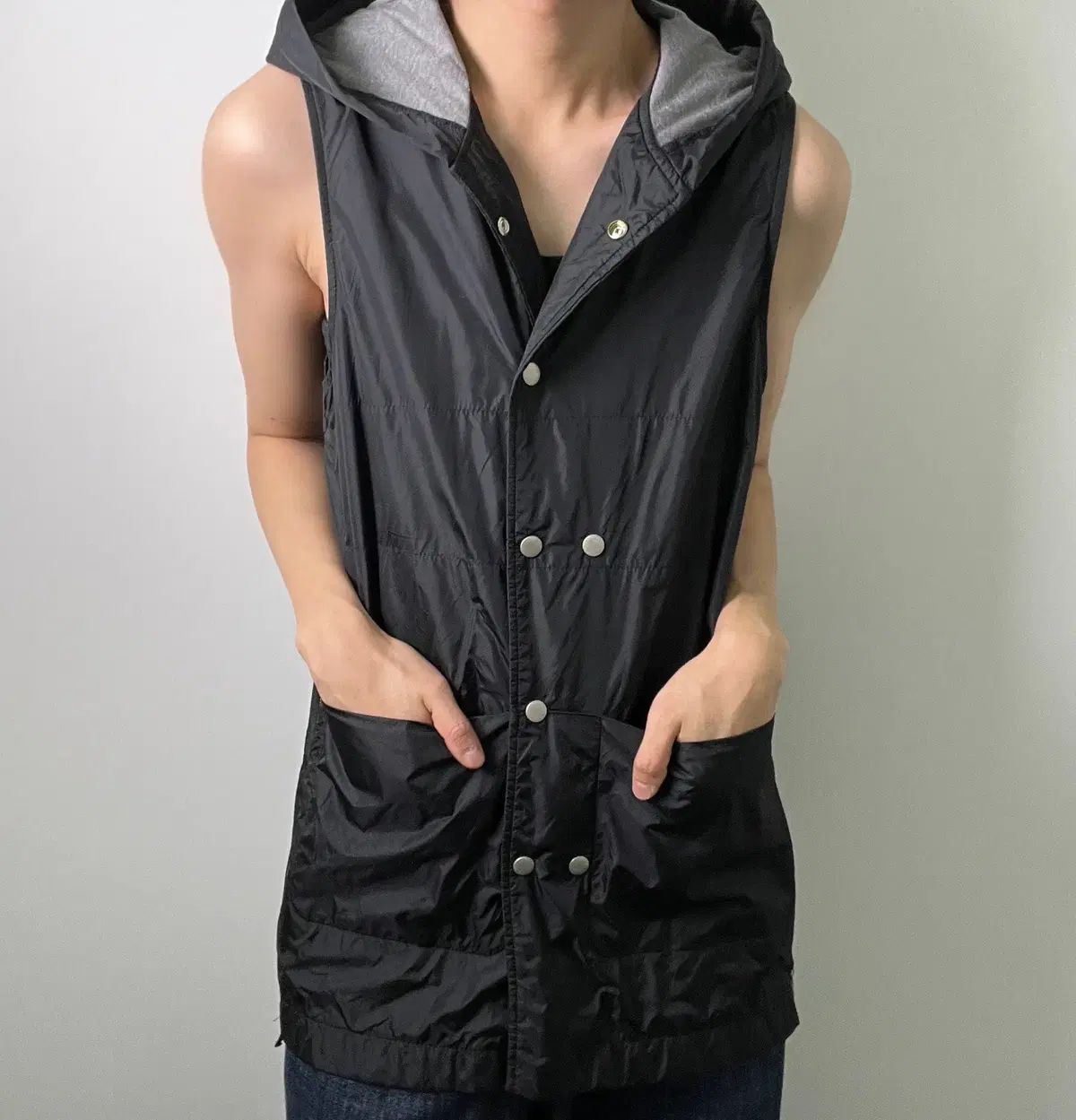 11FW ルーカー NEIGHBORHOOD(ネイバーフッド) ブラック WHO ロング ベスト
