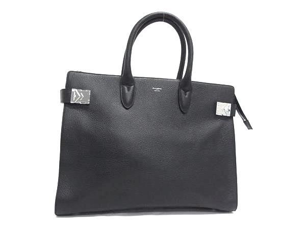 ■新品同様■ PELLE MORBIDA ペッレ モルビダ メイデンボヤージュ レザー ビジネスバッグ ブリーフケース メンズ ブラック系 FZ2278