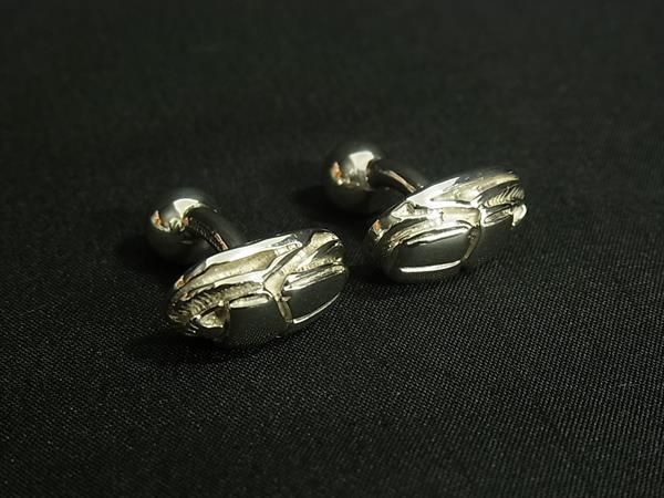 ■美品■ TIFFANY＆Co ティファニー ヴィンテージ SV925 スカラベ カフスボタン カフリンクス ビジネス 紳士 メンズ シルバー系 BT5864